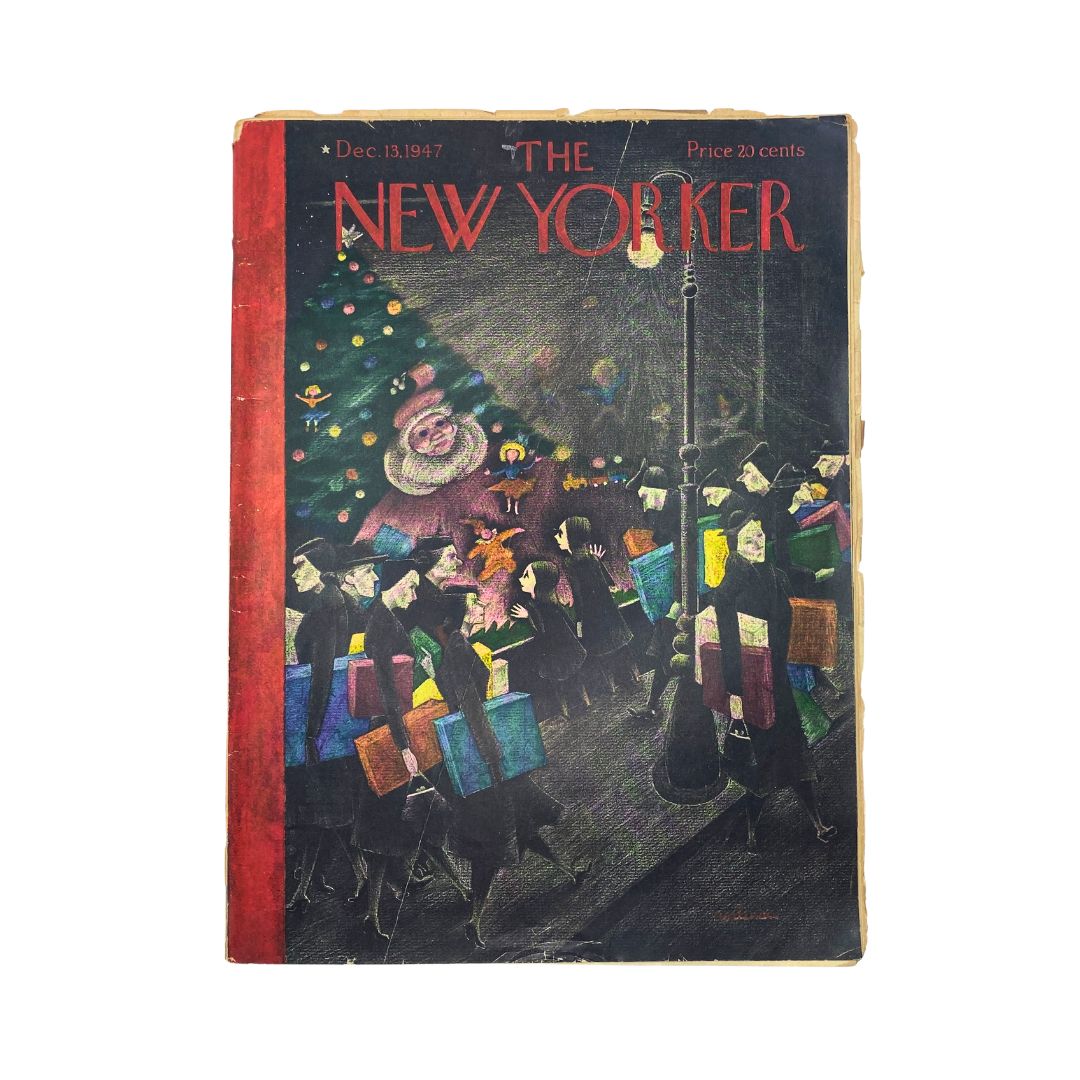 The New Yorker, December 13, 1947: Complete magazine featuring cover artwork by Christina Malman