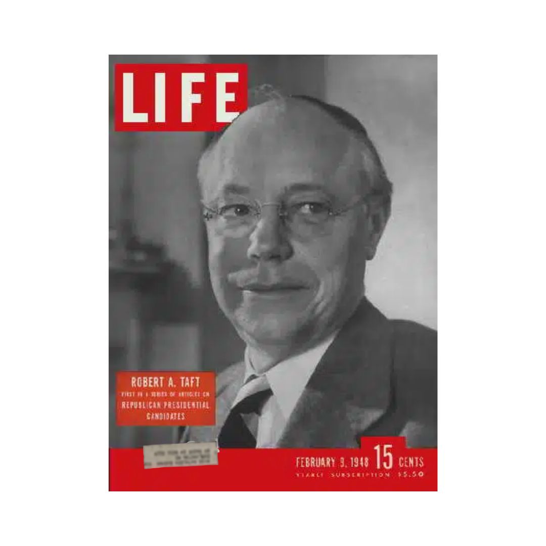 Life Magazine February 9, 1948 Featuring Senator Robert A. Taft - Vintage Collectible Item