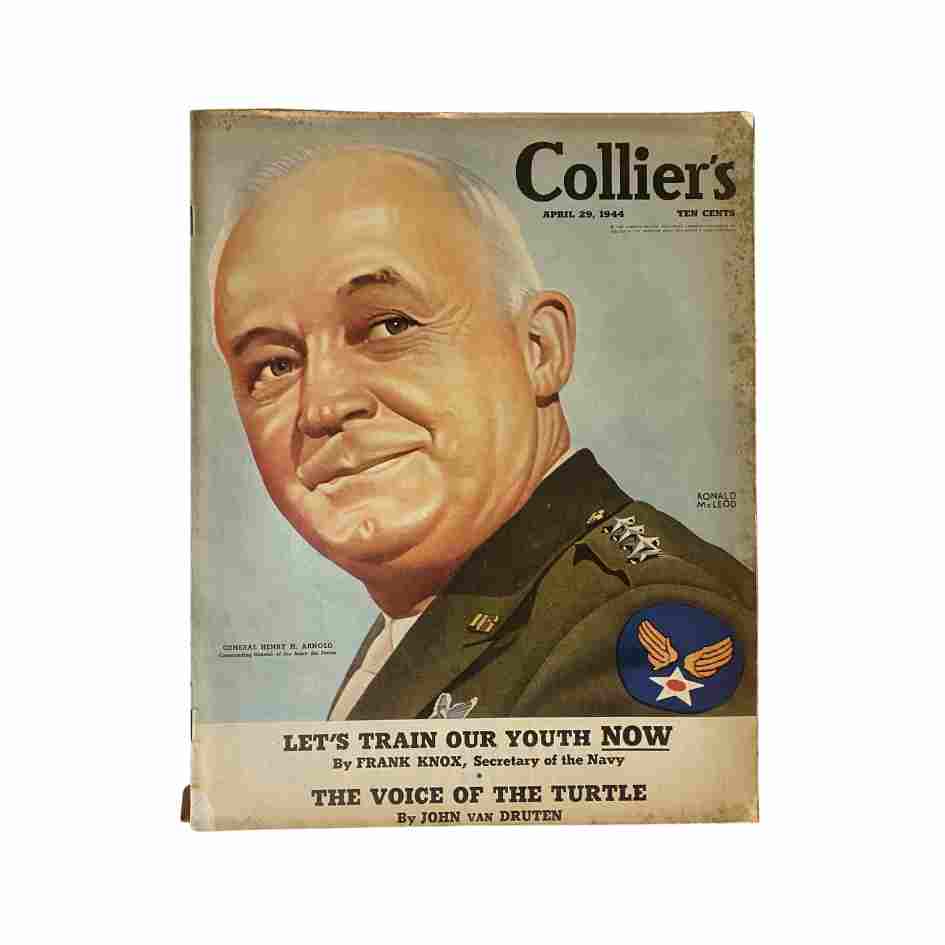 Vintage Collier's Magazine April 29, 1944 General Henry H. Arnold Cover