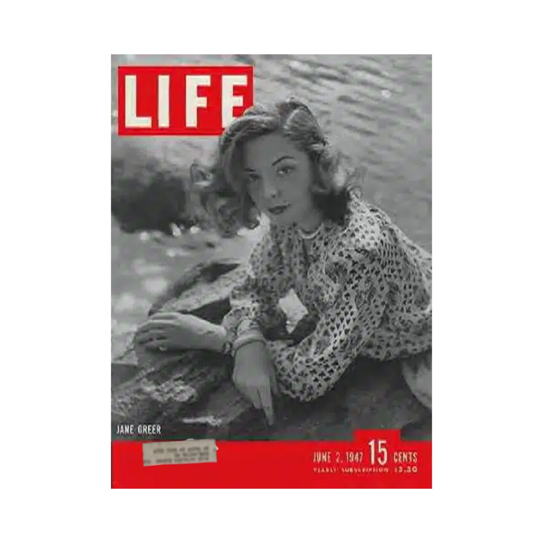 Life Magazine June 2, 1947 Featuring Jane Greer - American Film Icon & Historical Insights