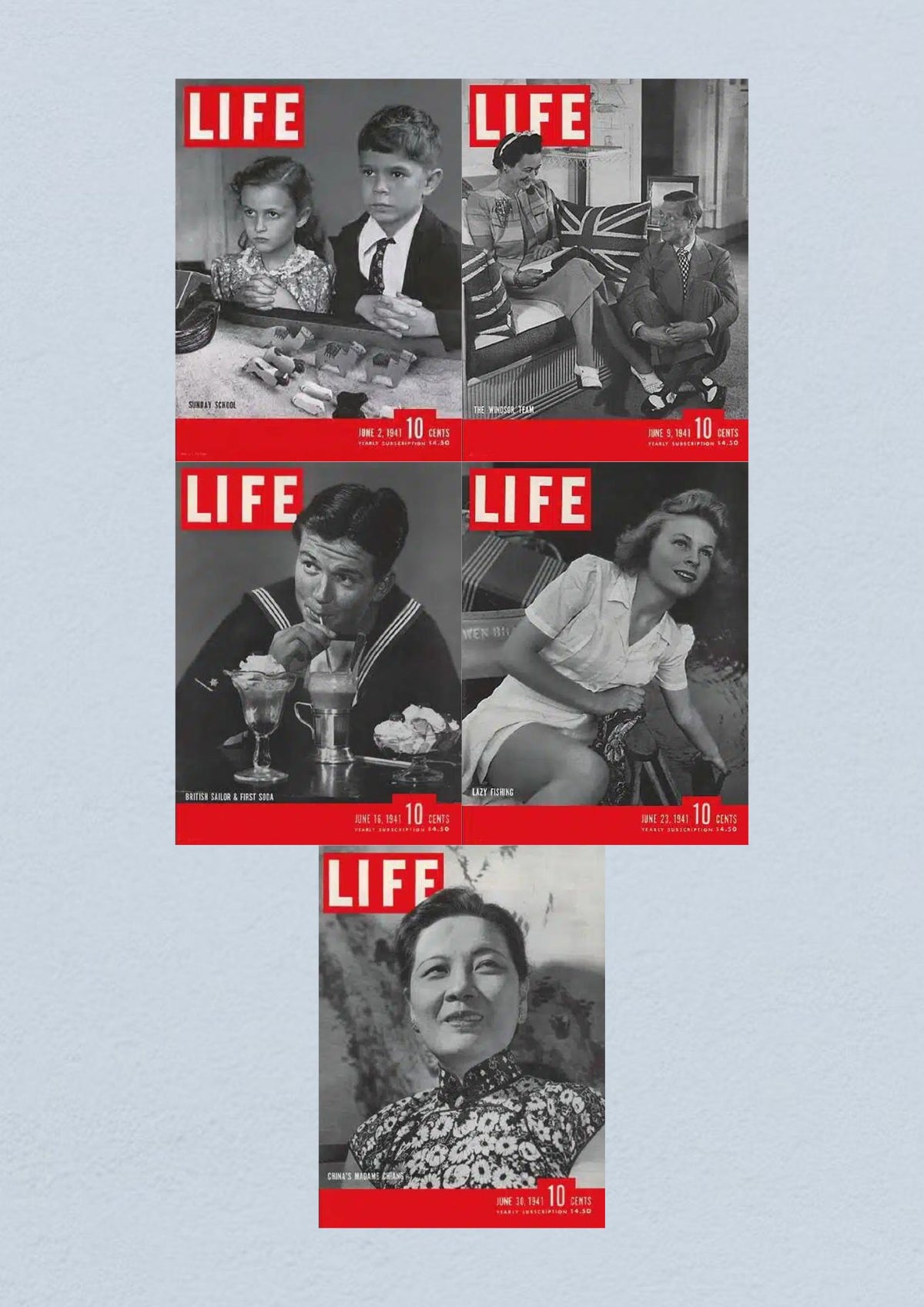 Life Magazine cover from June 30, 1941 highlighting Madame Chang, a prominent figure from China.