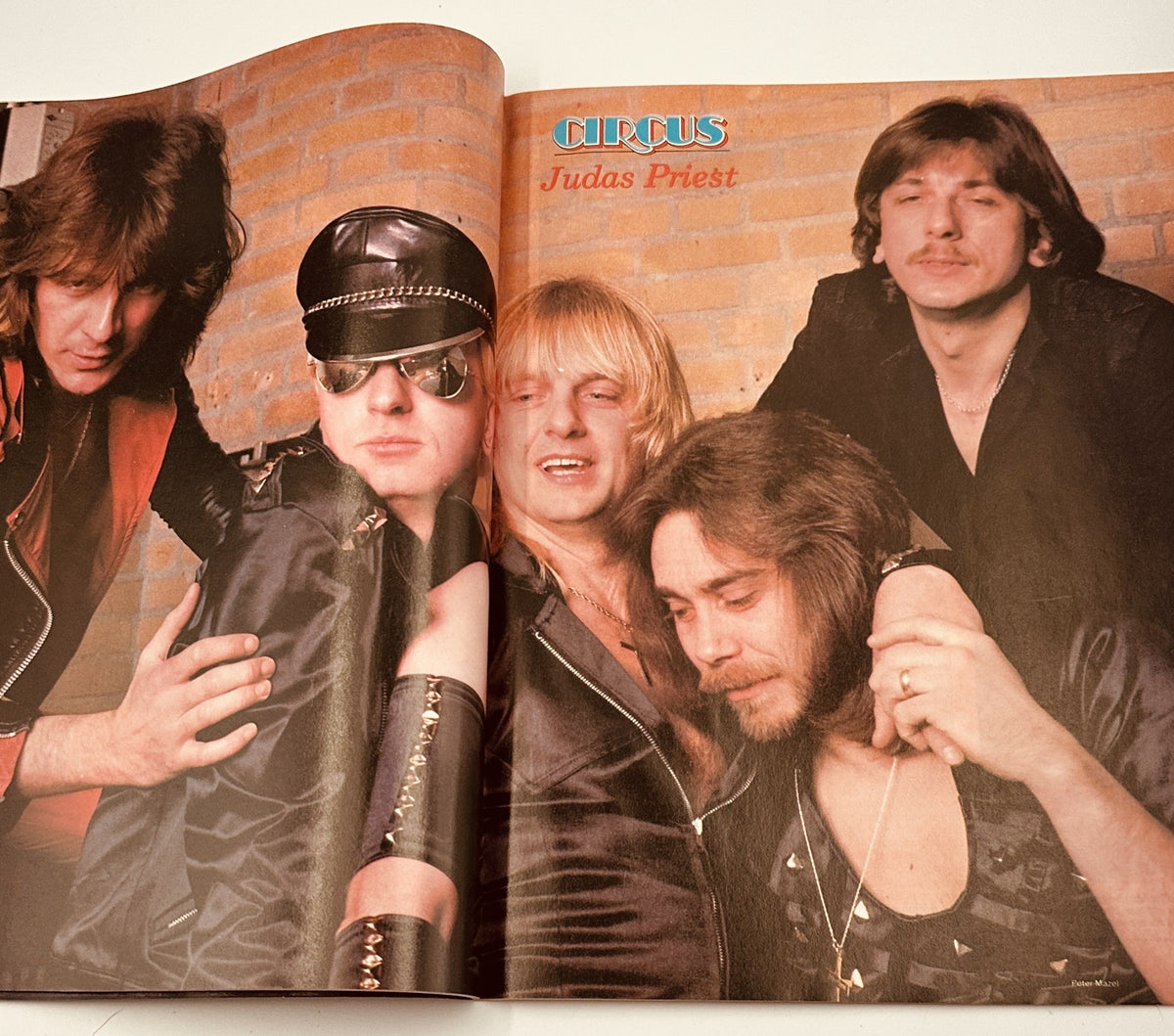 Feature article photograph from Circus Magazine May 31, 1981 showcasing the band Judas Priest.