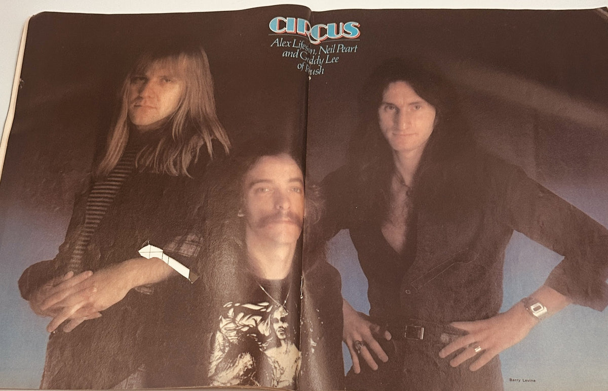 Alice Cooper, Kiss, and Deep Purple featured in Circus Magazine May 12, 1977, showcasing iconic rock personalities, highlighting the vibrant music scene of the 1970s.