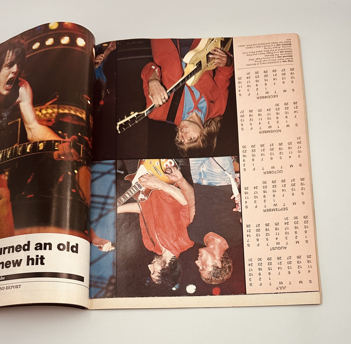 Page from Circus Magazine December 31, 1981 showcasing live performance photos, capturing the energy of rock concerts with featured artists.