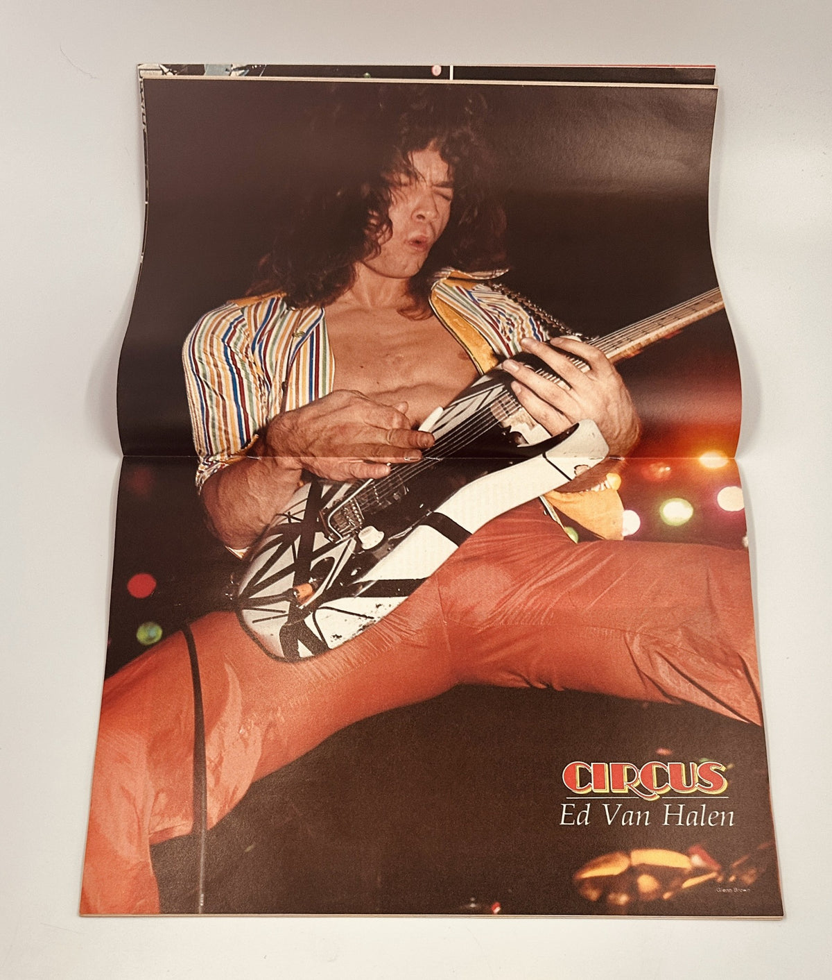 Circus Weekly Magazine January 2, 1979 includes a poster of Ed Van Halen in a dynamic guitar performance, capturing the essence of rock music from the era.