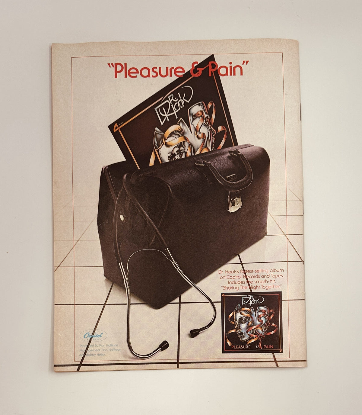 Cover of Circus Weekly Magazine, January 23, 1979, featuring 'Pleasure & Pain' with a stylish illustration, highlighting artists Rod Stewart, Tom Waits, and The Doors, in very good condition.
