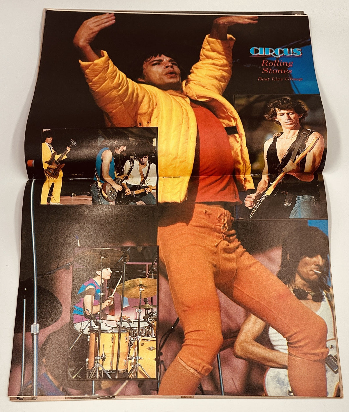 Rolling Stones feature in Circus Magazine February 28, 1982, showcasing live performance images and celebrating the band's achievements.