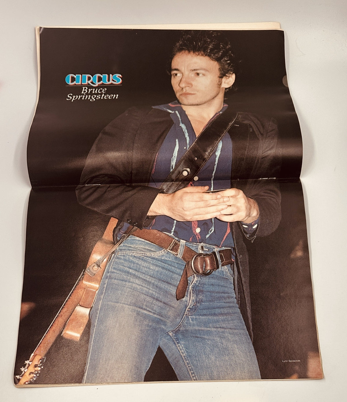 Promotional poster from Circus Magazine July 6, 1978 showcasing Bruce Springsteen, highlighting his popularity in the music scene.