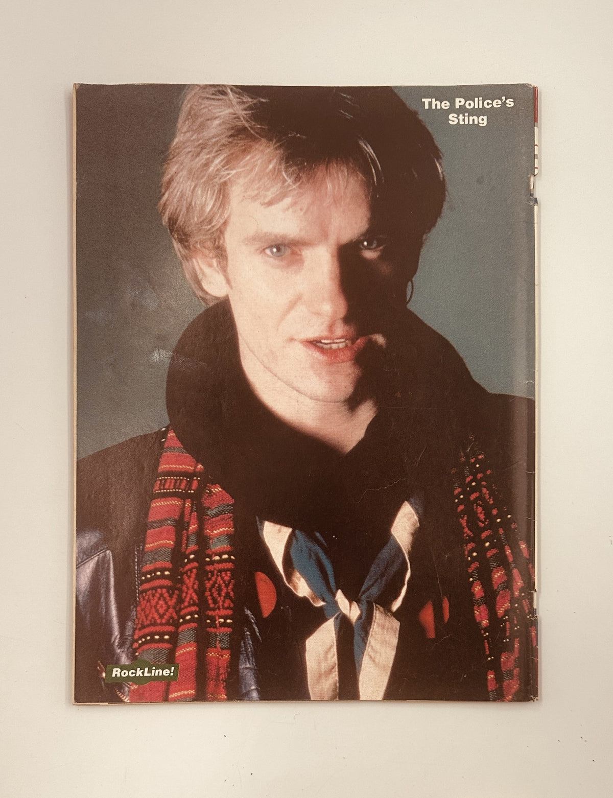 Cover of RockLine! Magazine Summer 1983 featuring The Police's Sting, emphasizing the magazine's focus on rock and pop culture during the 1980s.