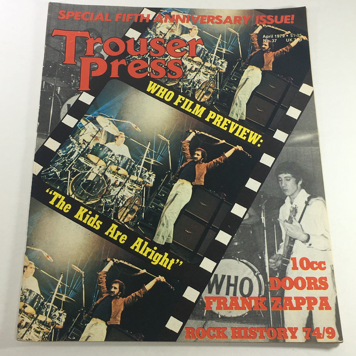 Vintage Trouser Press Magazine: April 1979 - 10 CC Doors, Frank Zappa & Rock History