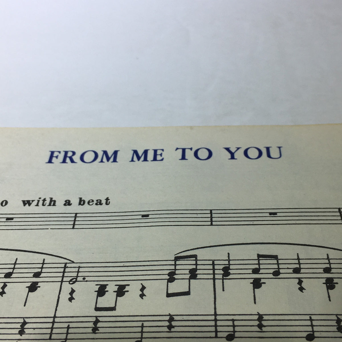 Title page of 'From Me To You' from VTG The Beatle Book Souvenir Song Album, representing another beloved song by The Beatles.