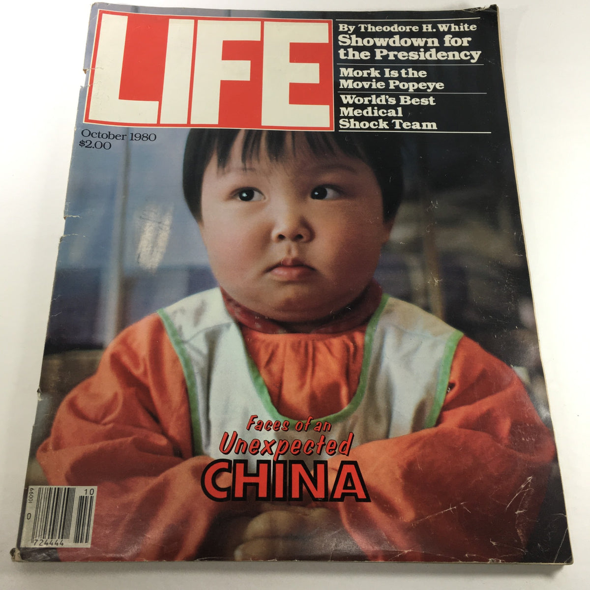 Cover of the October 1980 issue of Life Magazine titled 'Faces Of An Unexpected China', featuring a portrait of a young child and details about various cultural topics.