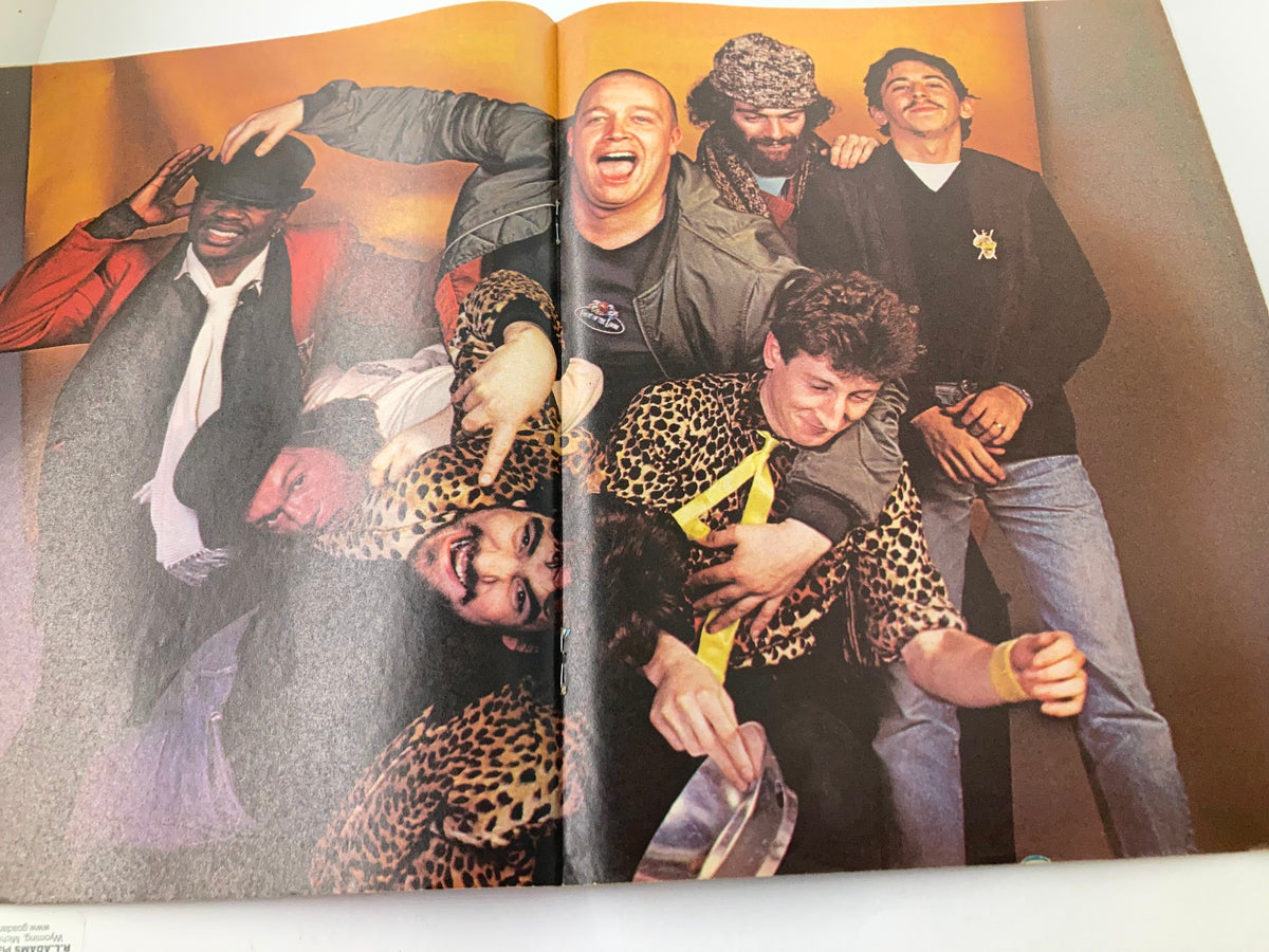 Colorful centerfold from the VTG Lookin Magazine January 16 1982, Issue #3, depicting a lively group representing Bad Manners.