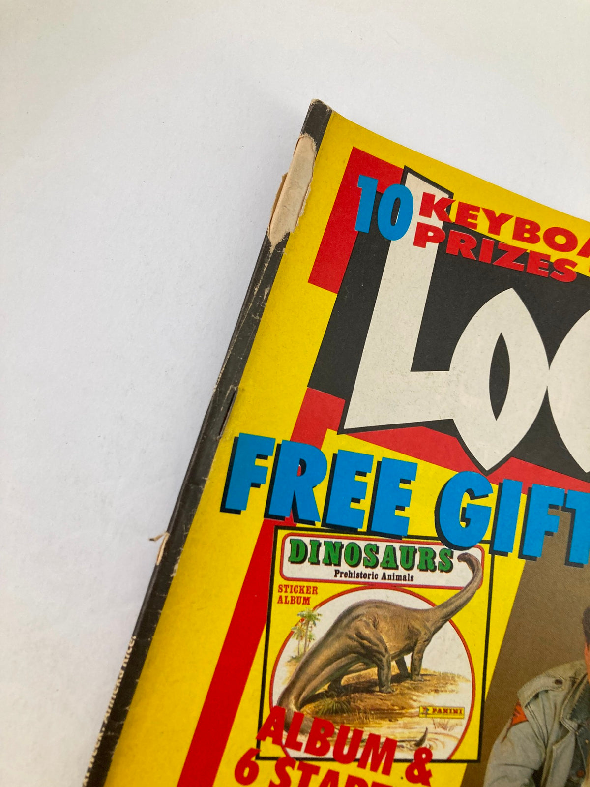 Cover detail of VTG Lookin Magazine October 3 1987 #41 showcasing vibrant colors and promotional features.