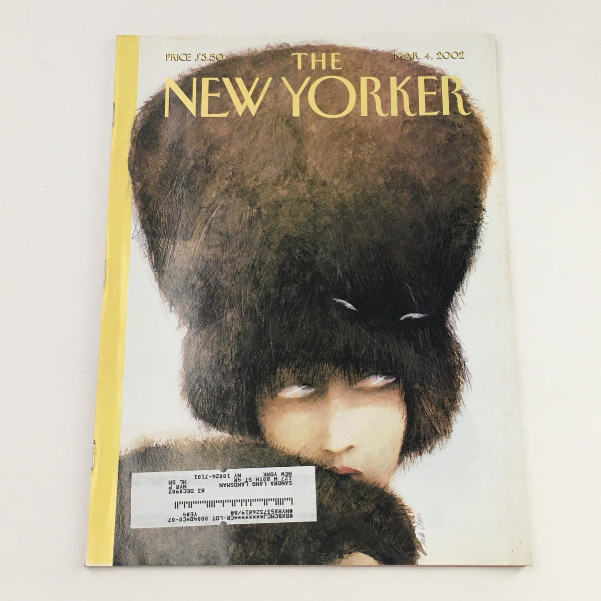 The New Yorker March 4 2002 Full Magazine Theme Cover by Ana Juan