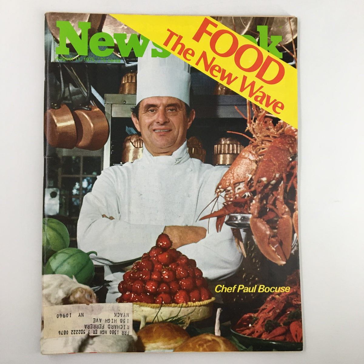 Vintage Newsweek Magazine August 11 1975 Chef Paul Bocuse Food The New Wave