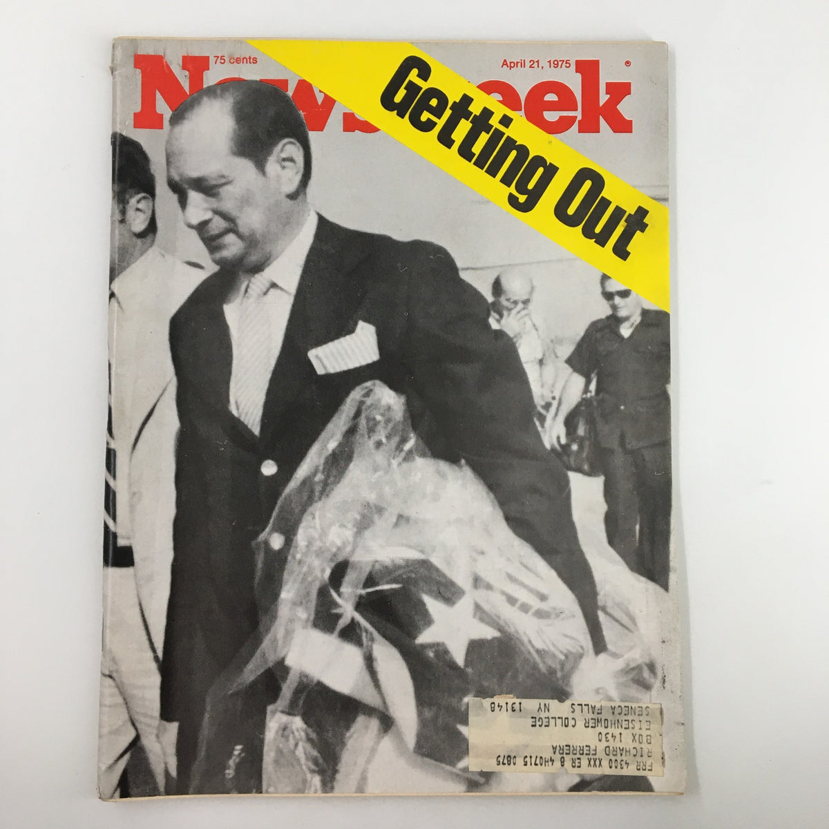 Vintage Newsweek Magazine April 21 1975 John G. Dean Getting Out of Cambodia