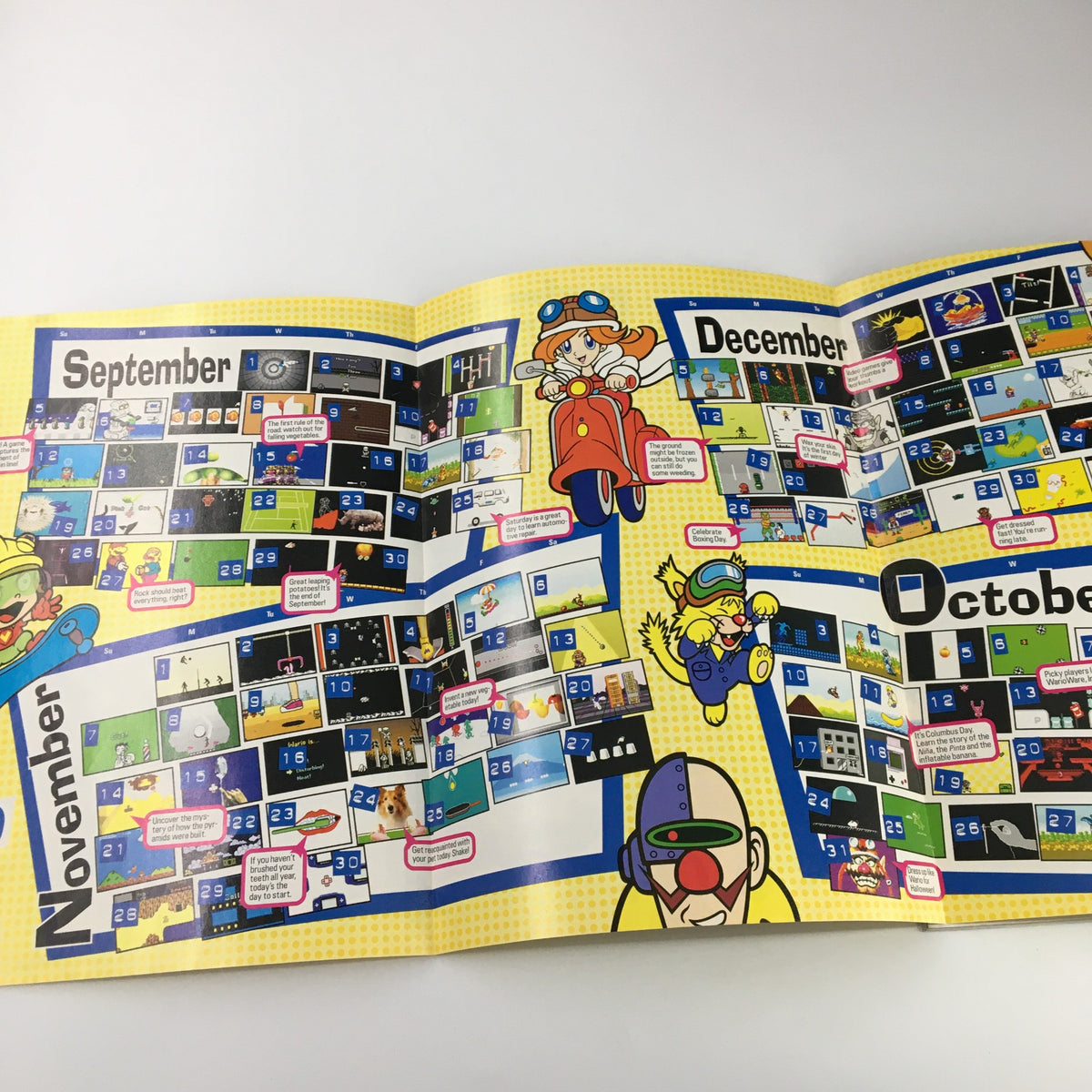 Gaming calendar for September to December in Nintendo Power Magazine Vol 180, June 2004, illustrating notable video game releases and events.