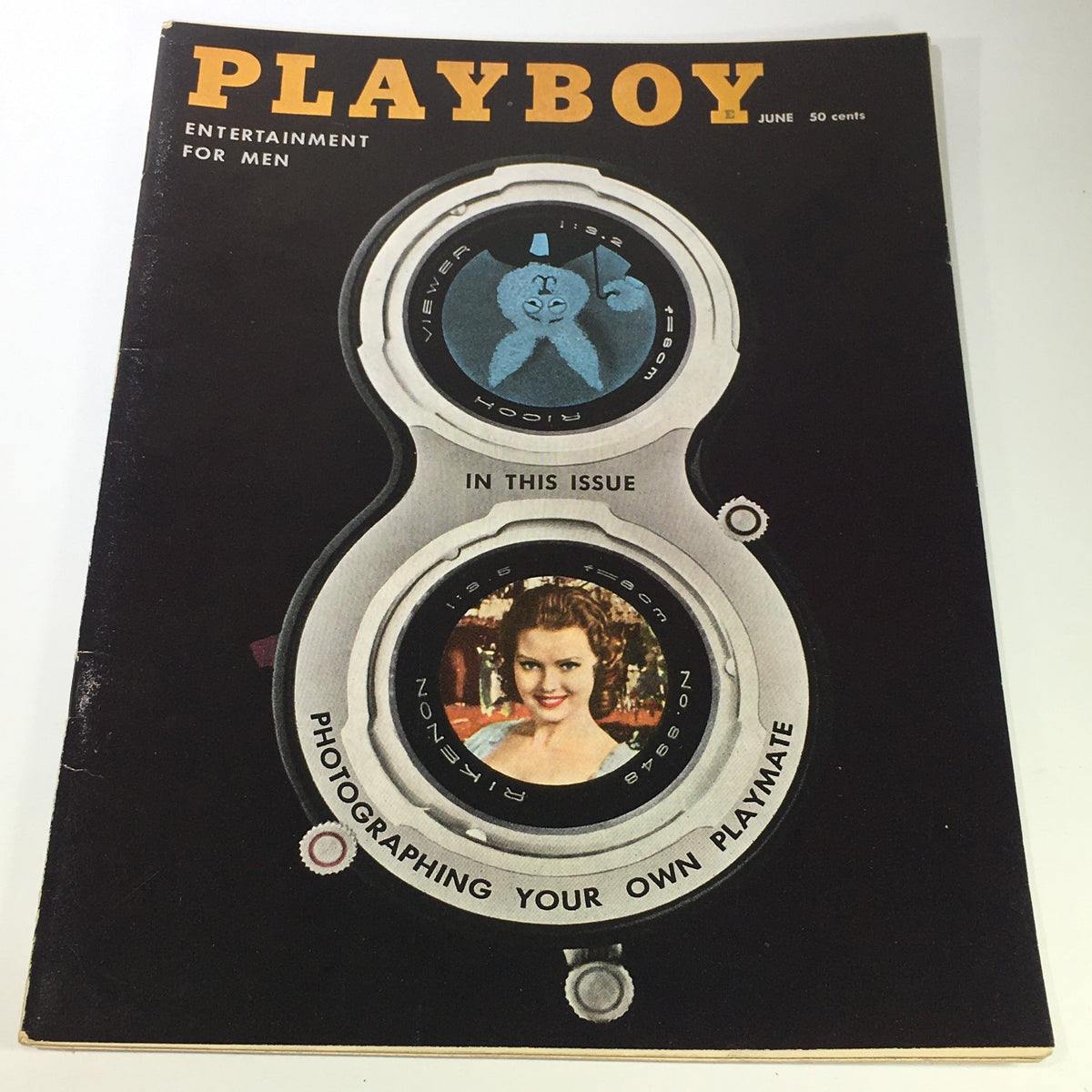 Cover of VTG Playboy Magazine: June 1958 featuring Playmate Judy Lee Tomerlin, showcasing vintage design elements and photography.