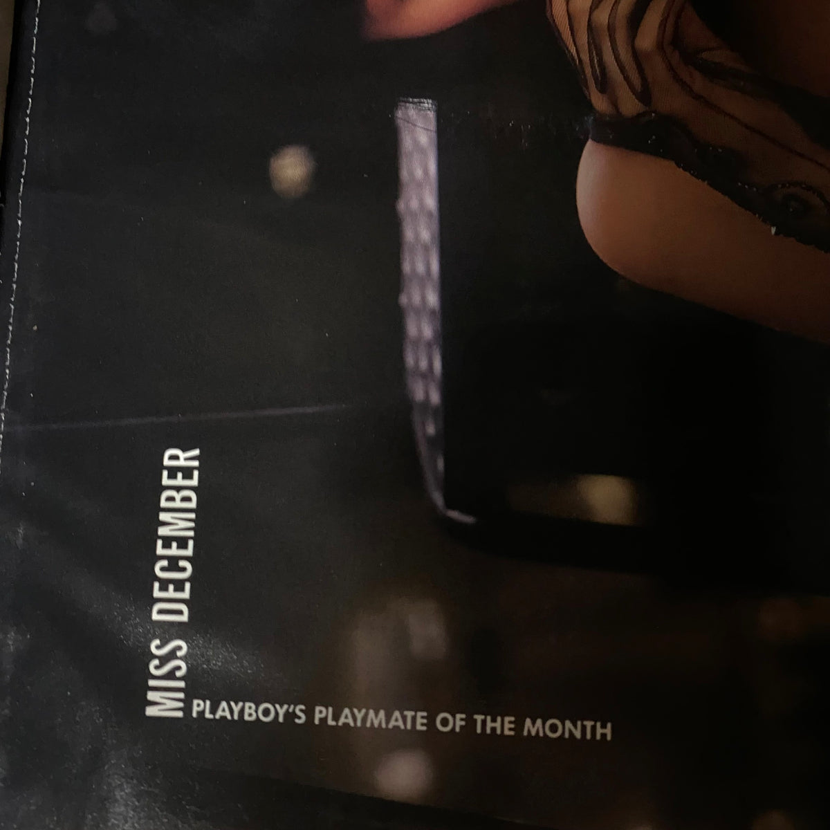 Interior view of Playboy Magazine December 1988 highlighting Katariina Souri as Miss December, emphasizing her status as Playboy's Playmate of the Month.
