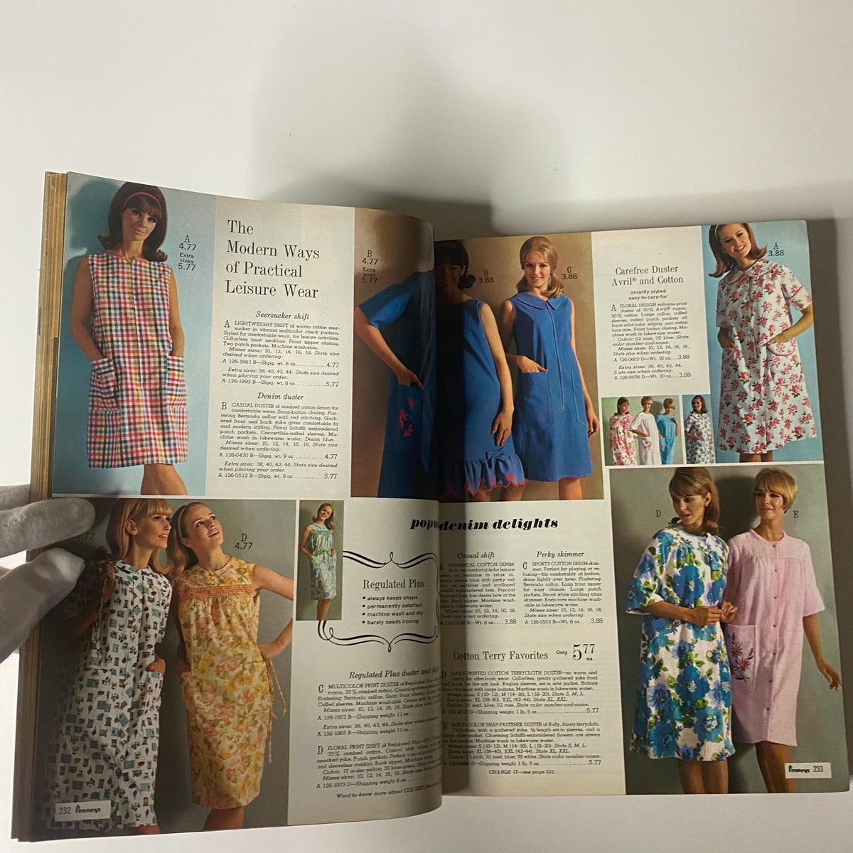 1966 Penneys, J.C. Penney Co. Inc. Spring and Summer Store Catalog presenting practical leisure wear options in bright, casual designs.