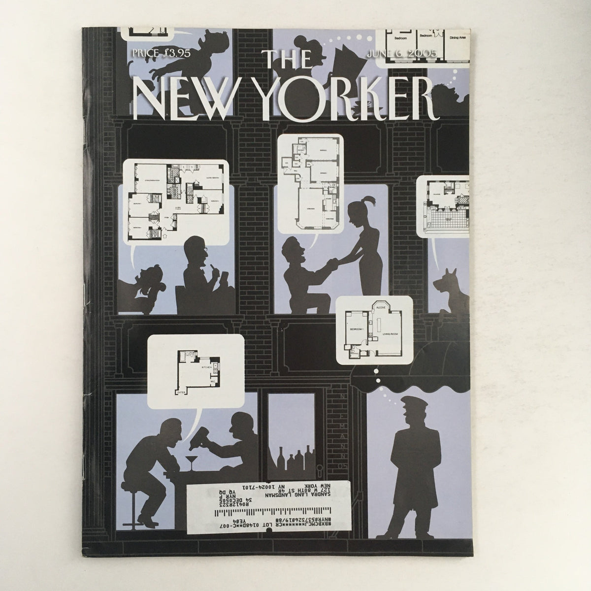 The New Yorker Full Magazine June 6 2005 cover featuring an artistic illustration by Christoph Niemann, highlighting themes of real estate.