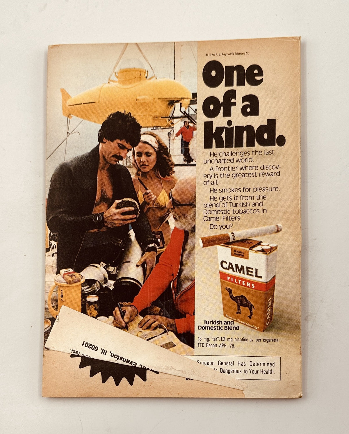 Cover of Baseball Digest Magazine from October 1976 featuring Mark Fidrych and Mickey Rivers, showcasing vintage baseball imagery and advertisements for Camel Filters. The magazine highlights key articles and features about prominent players and game statistics.