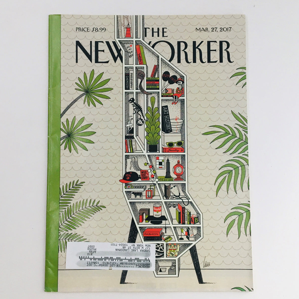The New Yorker March 27 2017 Full Magazine Theme Cover by Luci Gutiérrez featuring vibrant illustrations and a unique design.