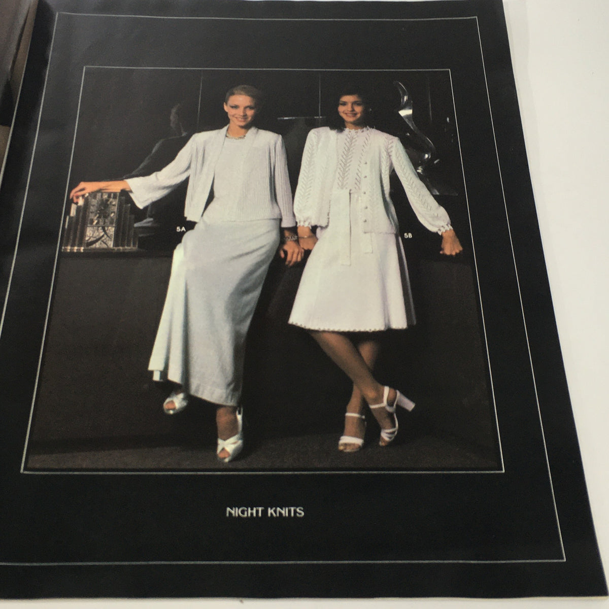 Another interior page of the VTG Boston Store Catalog December 1970s featuring models displaying night knits clothing styles.