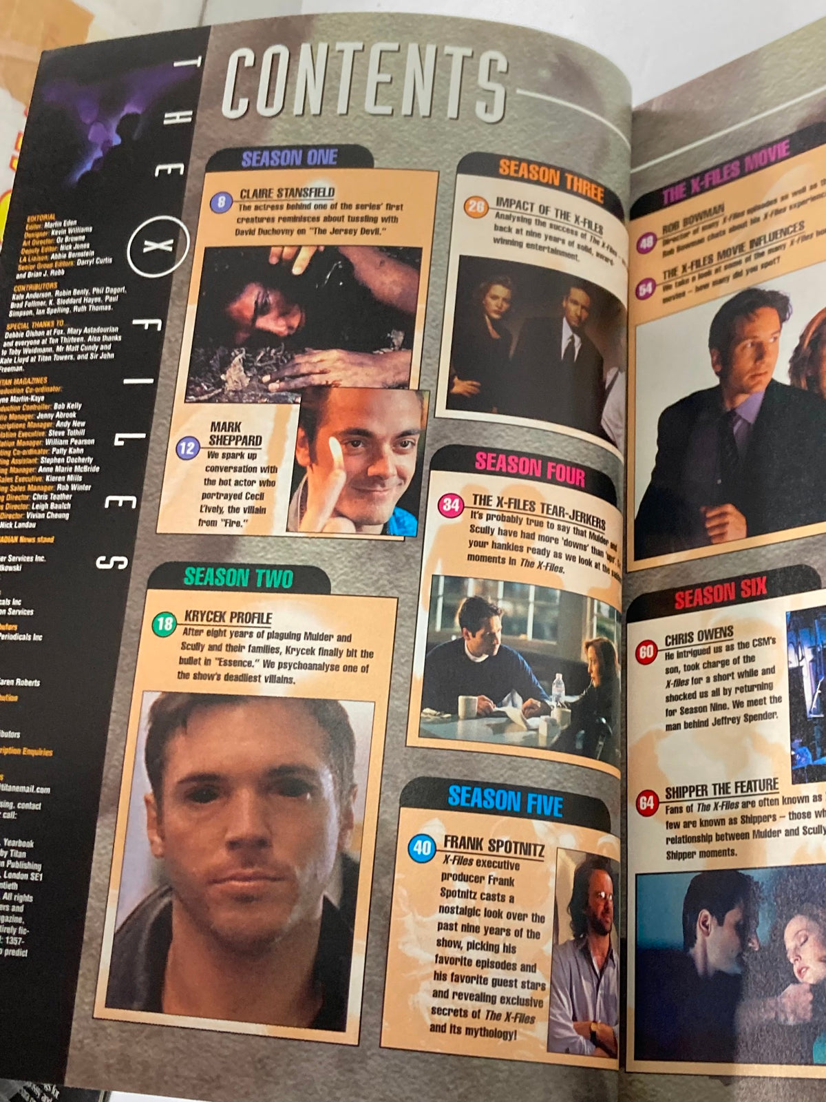 Complete The X-Files Yearbook 2002 David Duchovny Gillian Anderson No Label