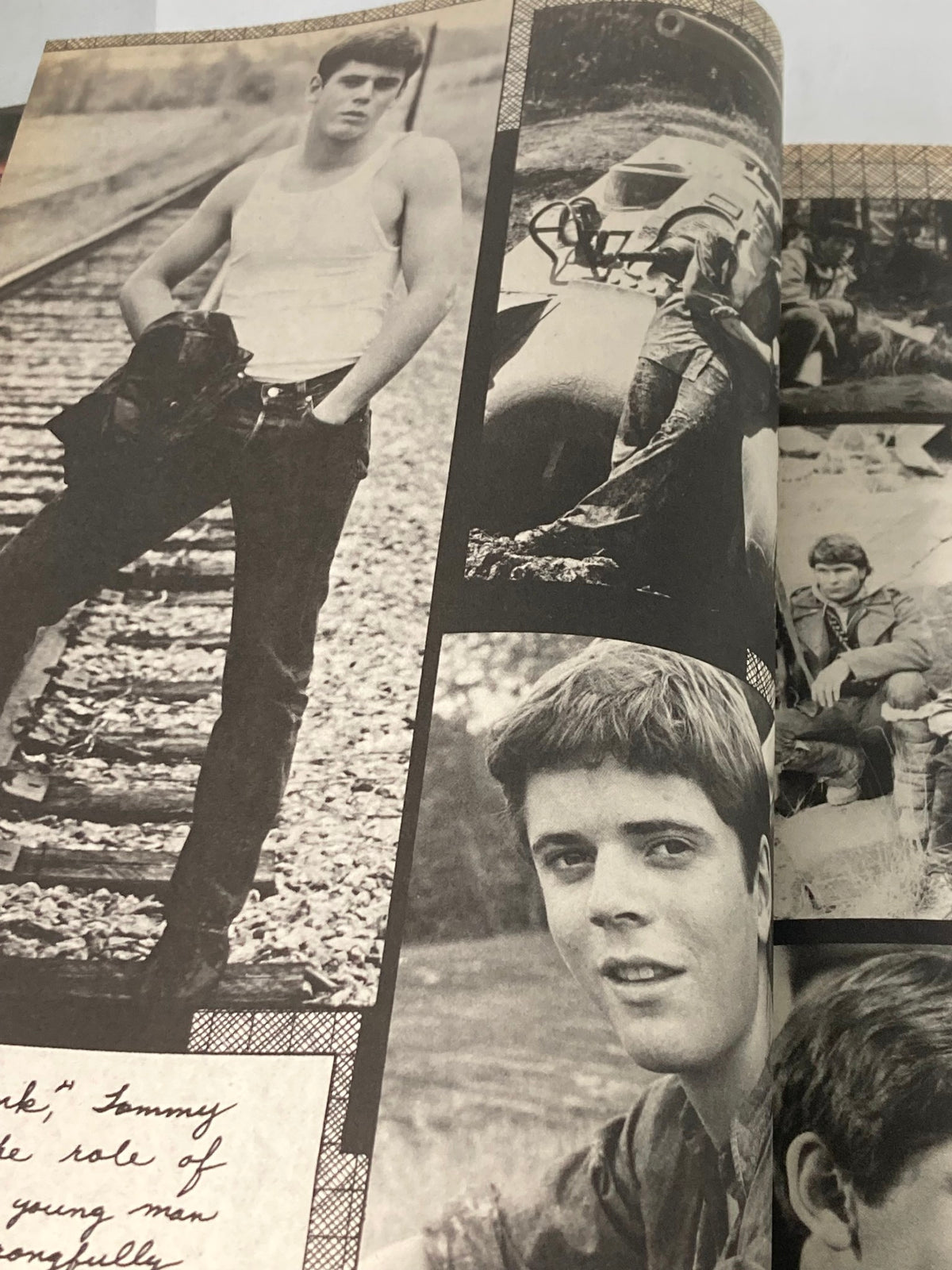 Tommy from the movie 'Red Dawn' featured in Stars & Rockers Magazine 1984 Vol 1 #1, showcasing his character and film stills.