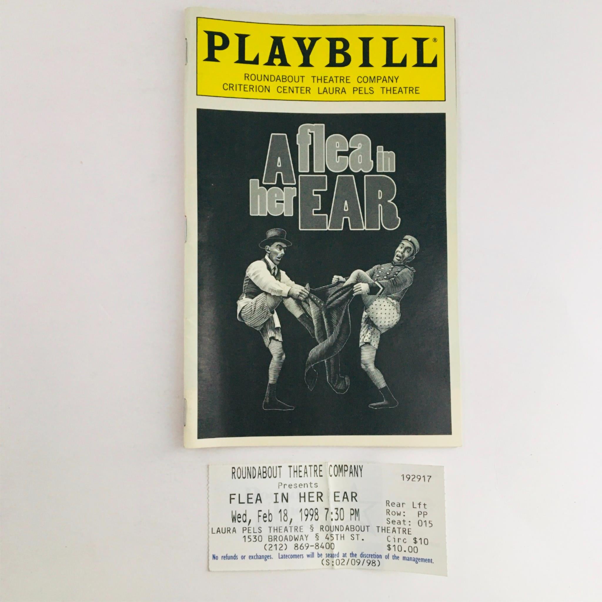 A Flea In Her Ear 1998 Vintage Playbill
