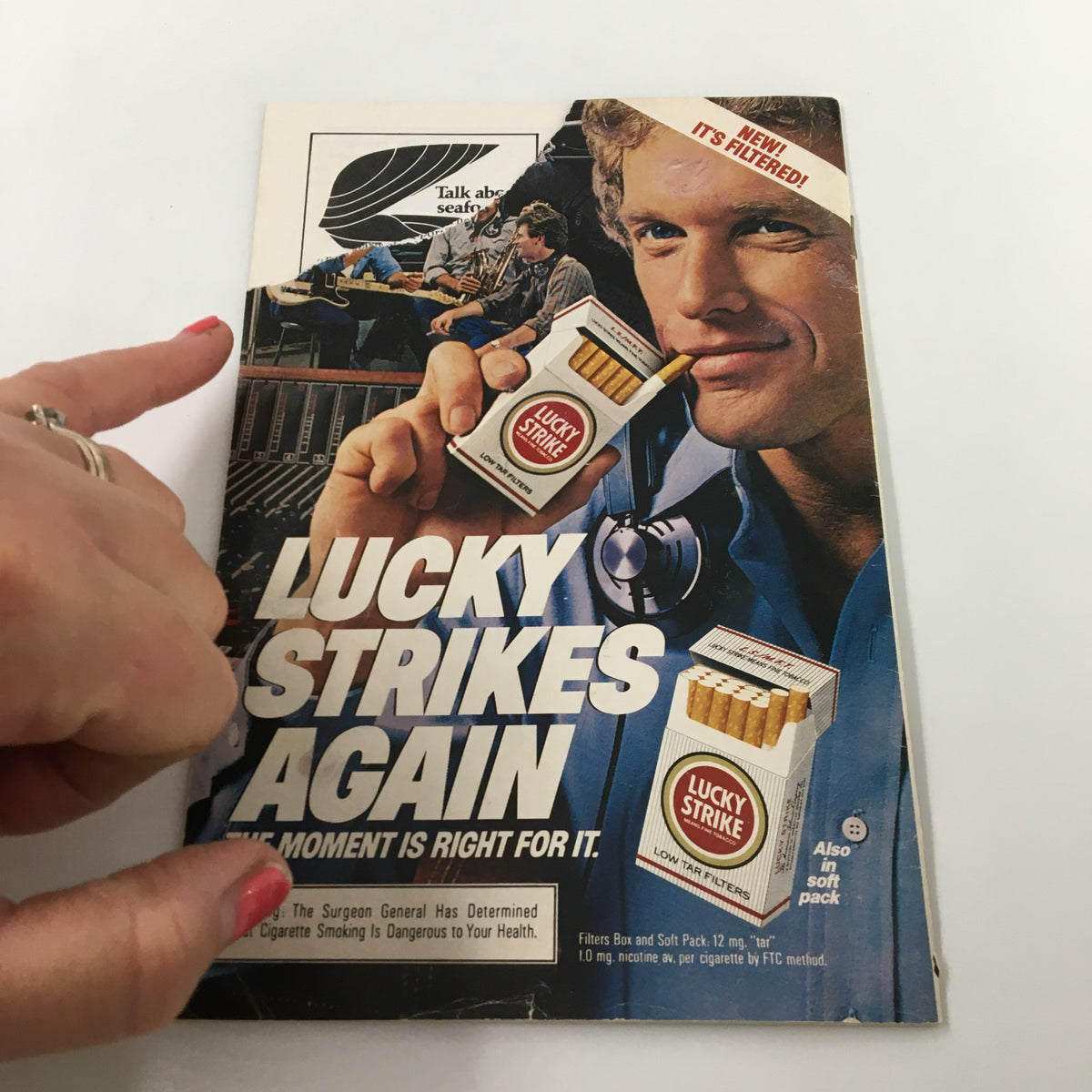 Cover of the 1982 Playbill for Walnut Street Company’s A Flea in Her Ear, featuring a depiction of a man with a cigarette, emphasizing the nostalgic design and charm.