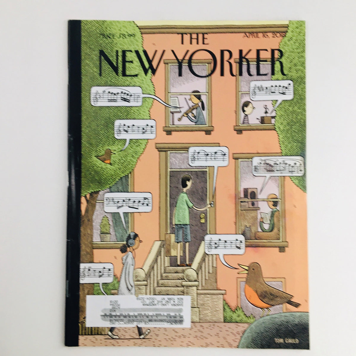 The New Yorker April 16 2018 Full Magazine Cover illustrated by Tom Gauld, featuring vibrant imagery and cultural commentary.