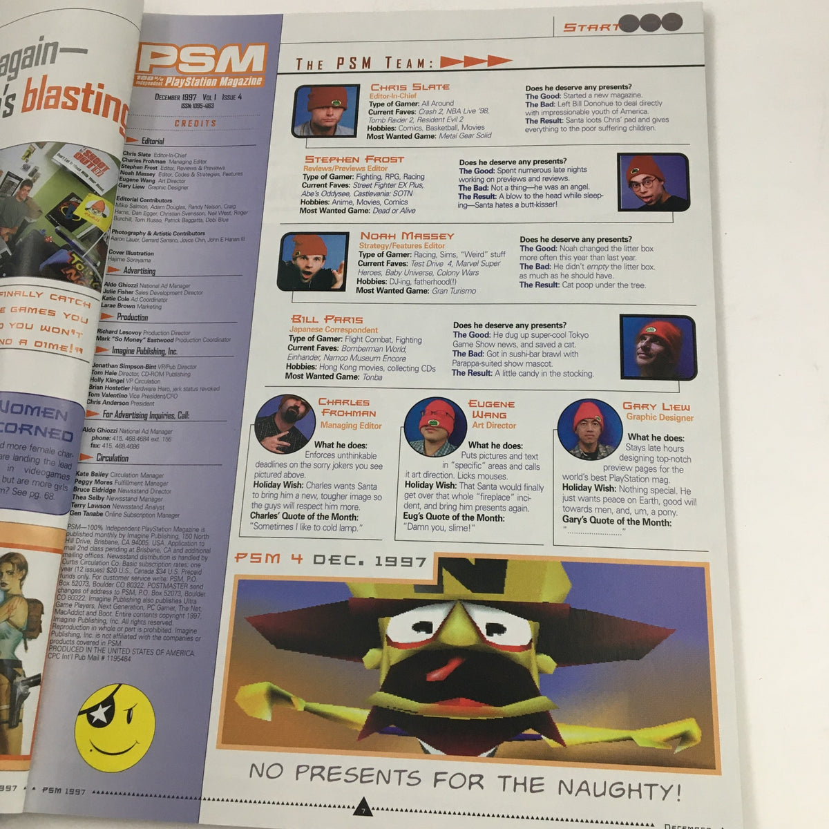 PlayStation Magazine December 1997 #4 Tomb Raider 2 In-Depth Strategy Guide