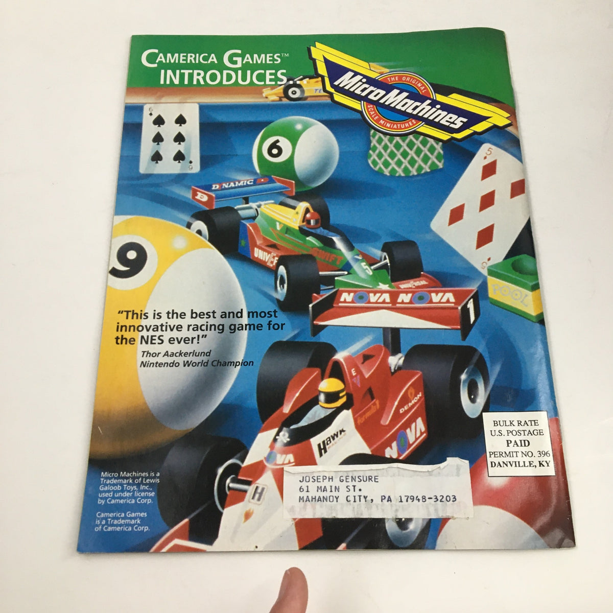 Game Informer Magazine November 1991 SEGA's ToeJam & Earl Strategy Tips & Review - cover image featuring Micro Machines with innovative racing game promotion.