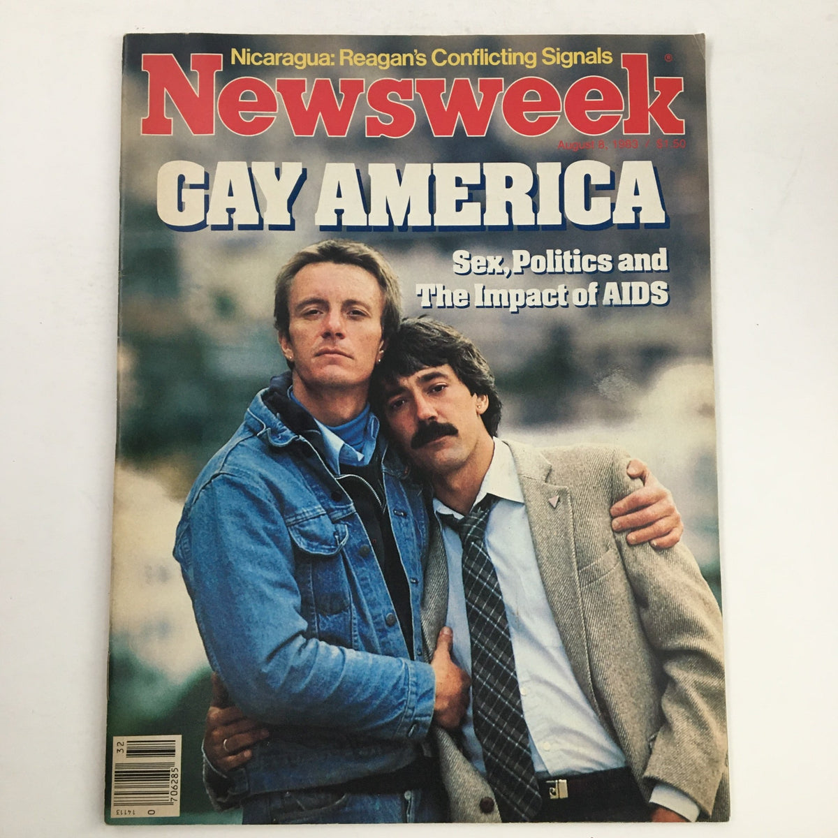 Cover of Newsweek Magazine, August 8, 1983, featuring Ronald Reagan with the headline 'Gay America,'