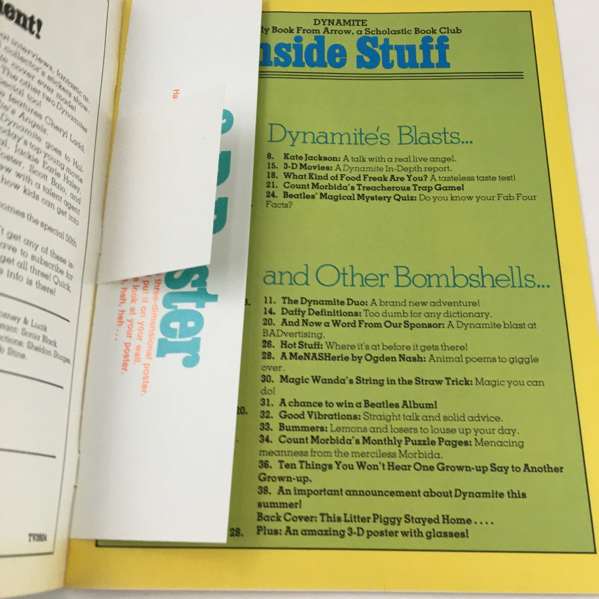 Another interior page of VTG Dynamite Magazine #46 displaying features and articles within the magazine, focusing on classic television and pop culture, perfect for collectors and enthusiasts.