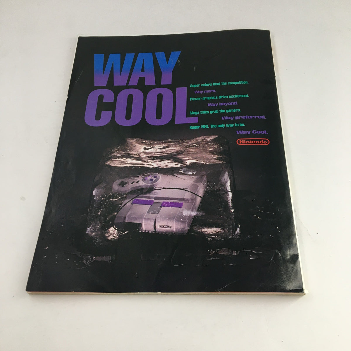 Promotional page from Nintendo Power Magazine June 1993 Vol 49 with the slogan 'Way Cool' showcasing the Super NES console and its features.