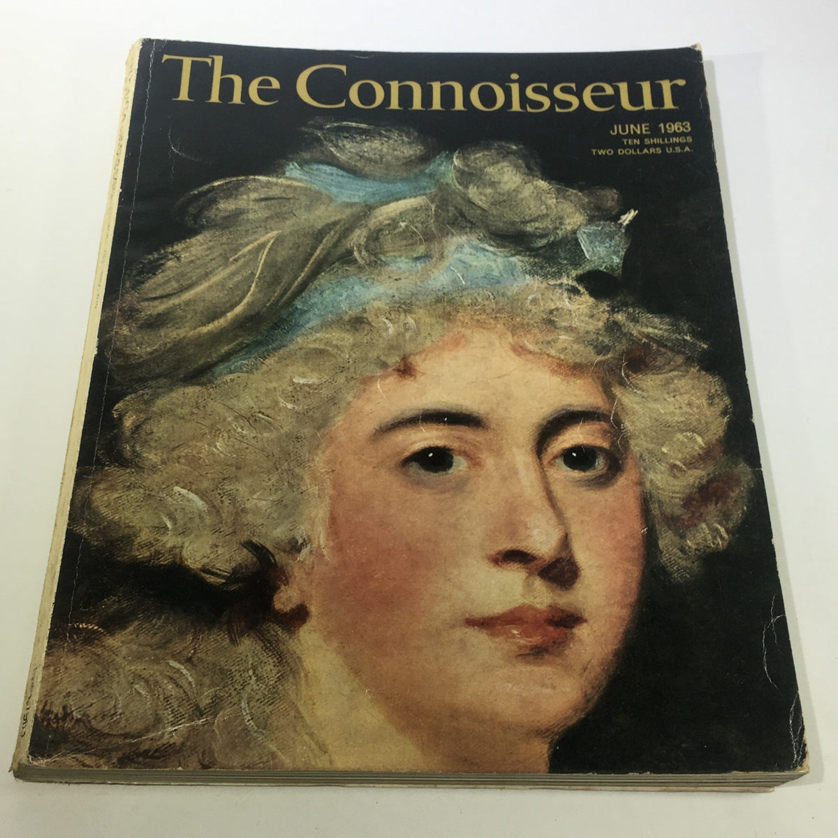 Cover image of VTG The Connoisseur Magazine, June 1963, featuring a detailed portrait on the front.