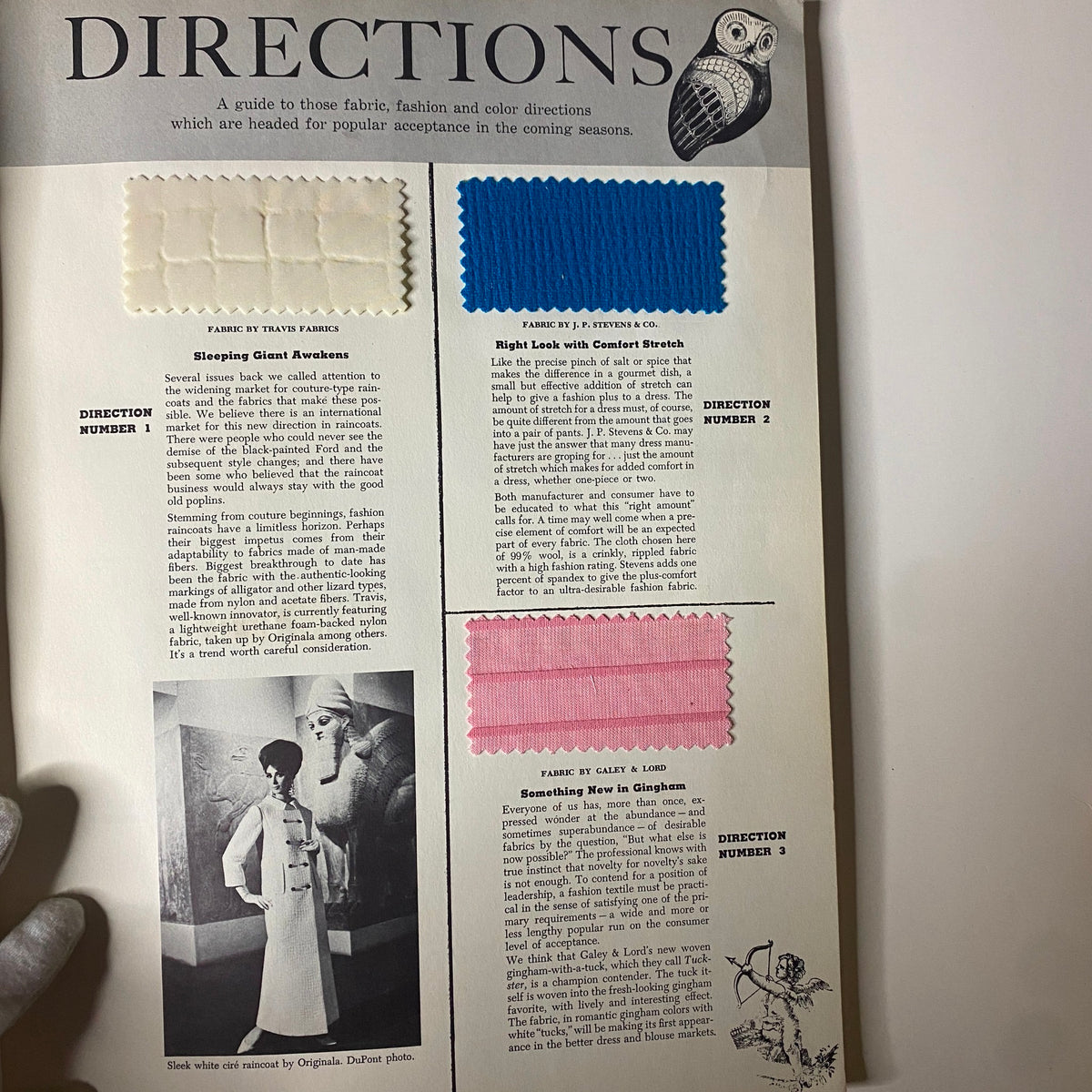 1964 American Fabrics No. 65 Fall Catalog | Textile Samples Fashion Design Rare