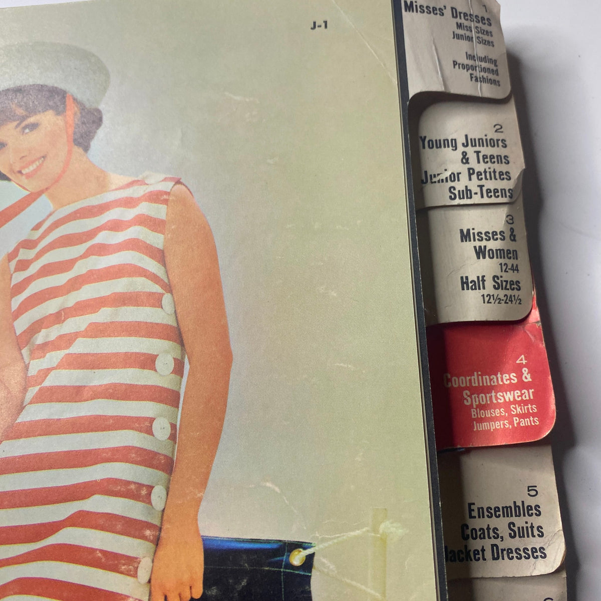 Interior page of the 1963 Butterick June Catalog highlighting sections including Misses' Dresses, Young Juniors & Teens, and Misses & Women patterns.
