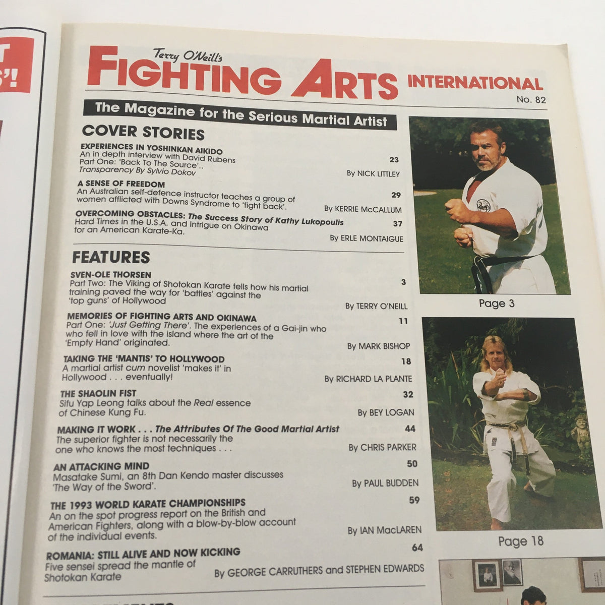 Fighting Arts International Magazine No. 82 David Rubens Interview No Label VG