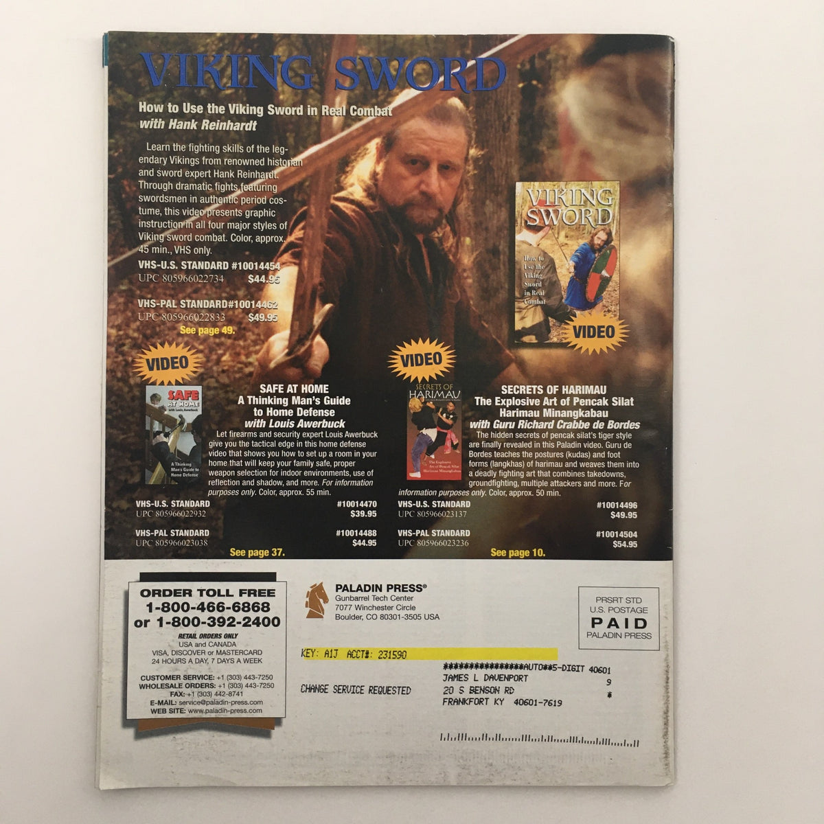 Paladin Press Magazine Vol 31 #5 Secrets of A Back-Alley ID Man by Sheldon C.