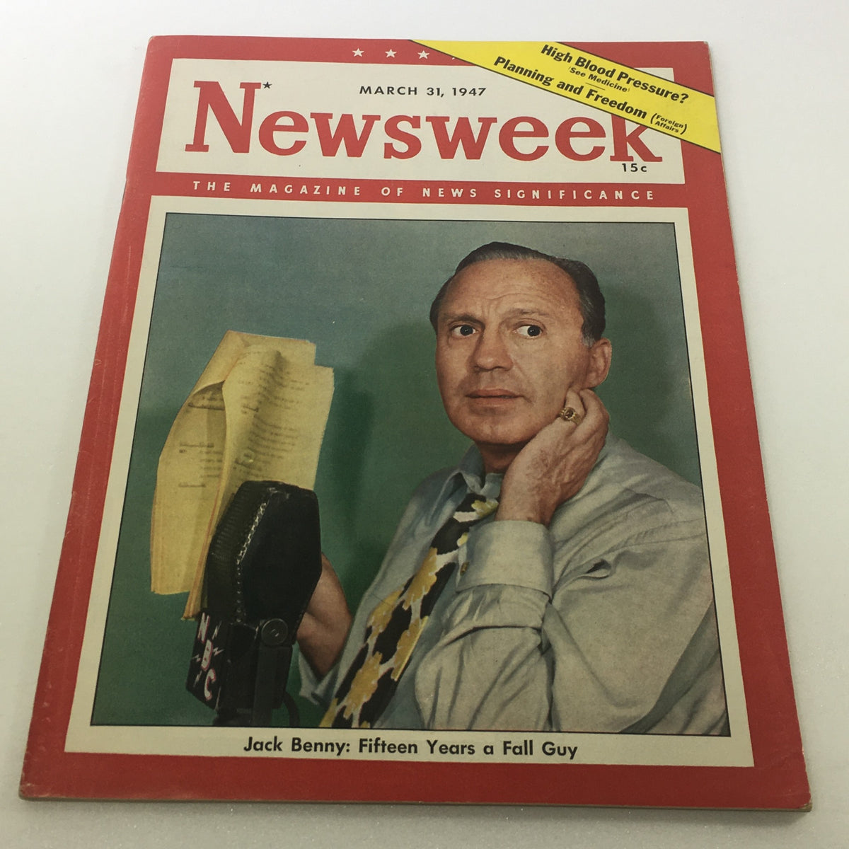 Newsweek Magazine March 31 1947 - Jack Benny