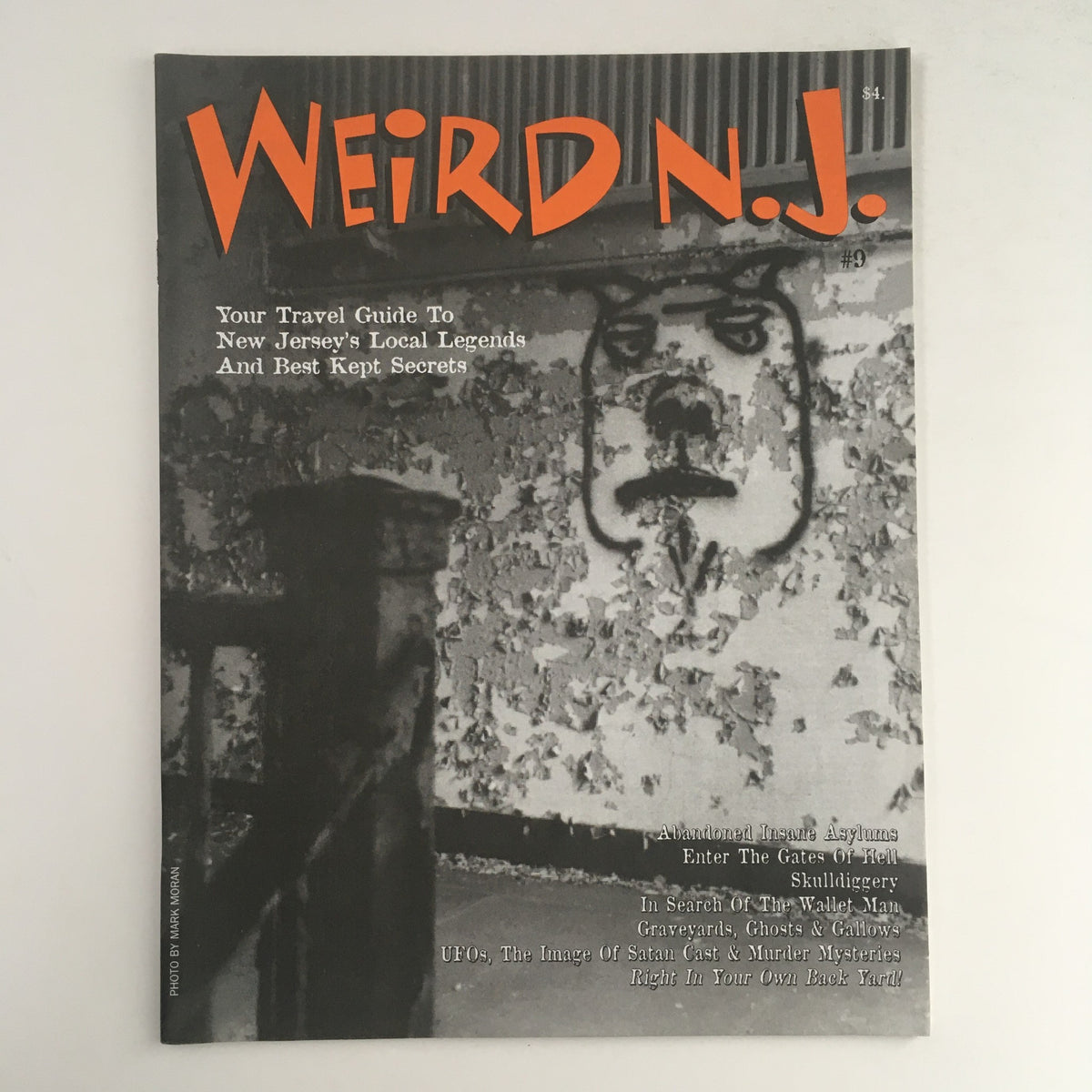 Weird N.J. Magazine 1997 #9 cover showcasing New Jersey's local legends and best kept secrets, featuring bold orange title and unique graphics.