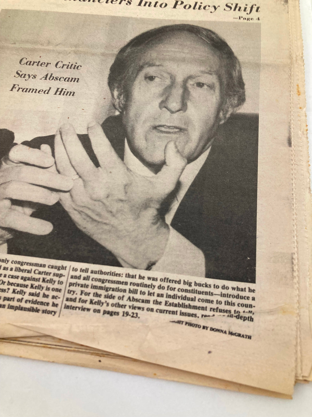 The Spotlight Newspaper September 15 1980 Vol 6 #37 close-up image of a speaker referencing legislative issues related to fraud and political manipulation.