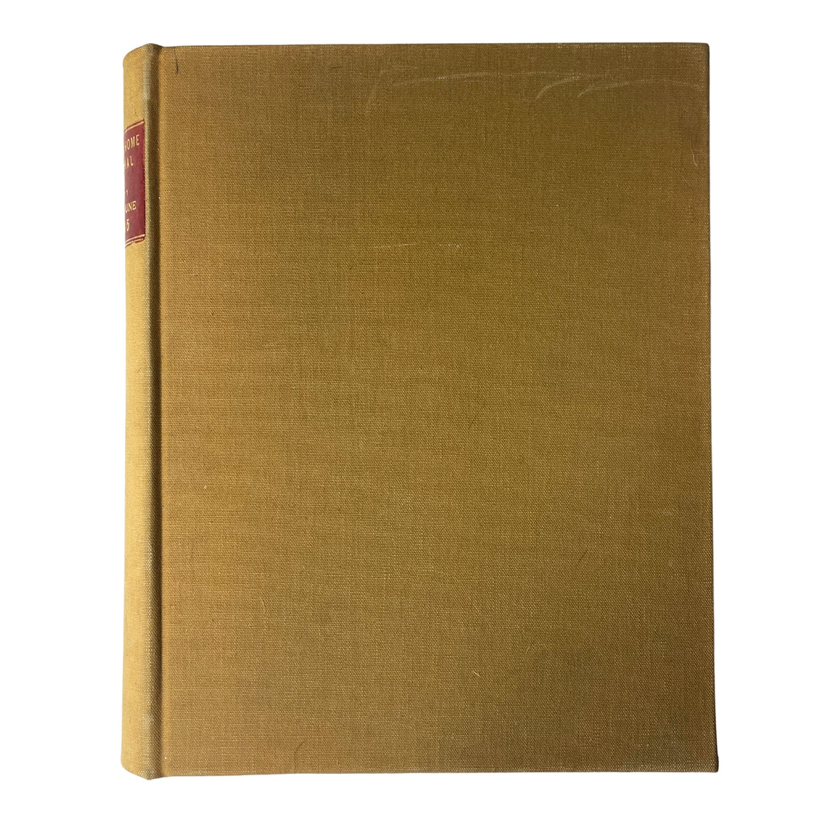 Ladies' Home Journal Library Bound Magazine 1945, displaying the front cover of one of the volumes with a yellow cloth exterior.