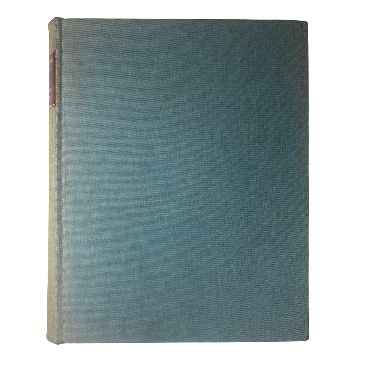 Side view of the Ladies' Home Journal Library Bound Magazine 1940, emphasizing the teal spine and minimalist design.