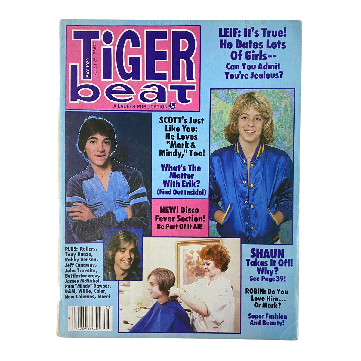 Tiger Beat Magazine May 1979 Leif Garrett, Scott Baio, Shaun Cassidy No Label